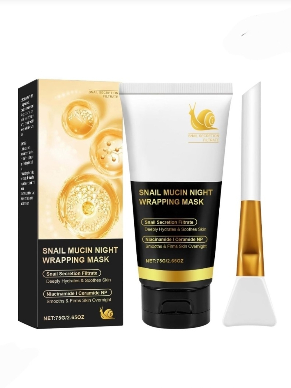 9000PPM Snail Mucin Overnight Wrapping Peel Off Mask BNIB